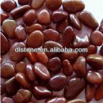 Natural red pebble stone-