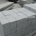 BUSHHAMMERED G623 SILVERY GREY GRANITE PAVERS-