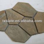 exterior wall stone tile,wholesale paving stones,pink driveway paving stone-TXJ-403