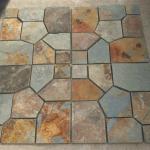 ourdoor granite paving stone, cheap driveway paving stone, Natural Cuture Slate circle paving stone-CF-GD