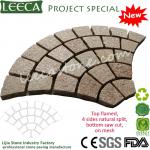 Granite fan pattern paving stone-Leeca paving stone