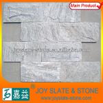 natural white wood grain quartz mushroom stone for wall cladding-JS177