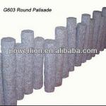 g603 round granite palisade,granite palisade fencing,garden tiles-