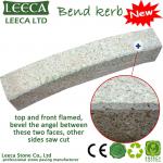 Yellow granite G682 curving kerb curbstone-www.leecastone.com