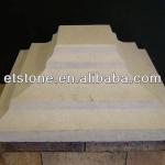 Beige color pyramid Stone Pier Cap-SST-PC 006