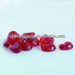 fashion Red heart shaped glass stones-GP003