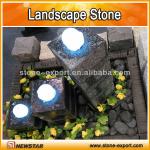 3 Pillar Garden Landscaping Stone Granite Sculpture Stone-Granite landscaping stone - LSWF014