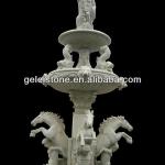 hand carved outdoor decoration stone fountain-GL