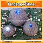 Granite Round Ball Garden Fountain Landscaping Stone-Granite landscaping stone - LSWF014