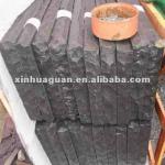 black sandstone paving stone with natural edge, flamed sand stone paving-DJ001