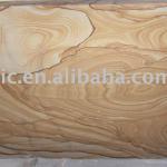 wooden vein natural sandstone fireplace surround-SSNE-106