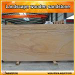 Landscape wooden sandstone slab-SLY-012