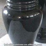 black granite memorial vases for tombstone/headstone-jinkui granite