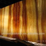 Backlit /Back Lighting Honey Yellow Wood Vein Onyx Slab-CO-1