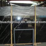 China cheap nero marquina black marble tile price in india-black marble
