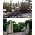 Basalt columns carving used for outdoor landscaping,garden with attactive color and shape,basalt column-B5