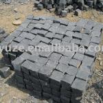 black basalt cube stone-basalt