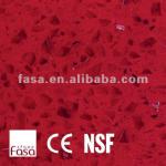 red quartz slab, engineered stone-FS2074