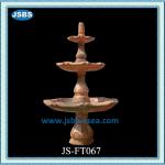 Tiered White Marble Fountain-JS-FT067