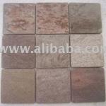Slate Quartzite - Tumbled Stone - Golden-Tumbled Stone Slate Quartzite