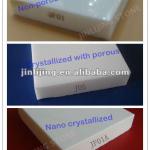 Crystal white glass floor tile-JF01
