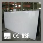 NSF approved eco-fiendly white quartz stone slabs-FS1011