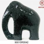 Glass mosaic black elephant-90015R0042