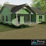 Two bedrooms 90.65sqm light steel house-PTB-6