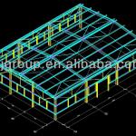 steel structure prefab metal shed for factory warehouses working shops-prefab villa