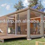 Stylish luxury wooden steel mobile house villa-HDMH002