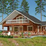 New Design Two-story Prefabricated Living Wooden House-STK025