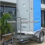 Single or double Australia galvanized portable toilet trailer-HLTTT02