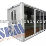 Standard container house with glass door(SEM-002)/ prefab house-SEM-002