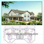 Well designed luxury prefabricated house, vacation home for family-HS037