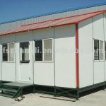 qualified prefab house bungalow made of steel structure and sandwich panel for office warehouse factory dorm workshop-LX-2078