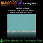 Sparkling silver mdf Board with UV paint-AJ-1419E+SS