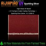 Sparkling silver mdf Board with UV paint-AJ-1239E+S