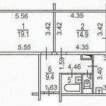 Two-bedroom apartment for long lease by owner, Moscow, Russia.-