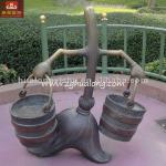 Hot sale!Let&#39;s seat with cartoon statue-HLL-012
