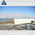 Large span space frame steel structure coal storage shed for power plant-