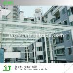light steel structure glass roofing canopy-JY-SS501