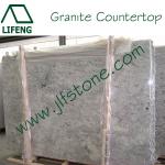 bianco romano granite kitchen countertop with backsplash-granite countertop