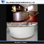 Circular style corain reception counter design-TW-MART-144