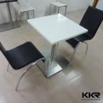 Food court dining table and chairs / KFC fast food table and chairs-KKR solid surface table