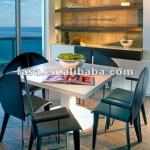 Modern Elegant Sparkle White Quartz Table Tops-FS1011