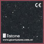 quartz surfaces,artificial stone,starlight black-F4