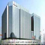 aluminium curtain wall with sealed glass-CW