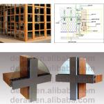 wood aluminum curtain wall-wood aluminum curtain wall