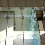 stainless steel structured/frame architectural glass point-fixed curtain wall-KMD006