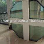 Visible curtain wall-